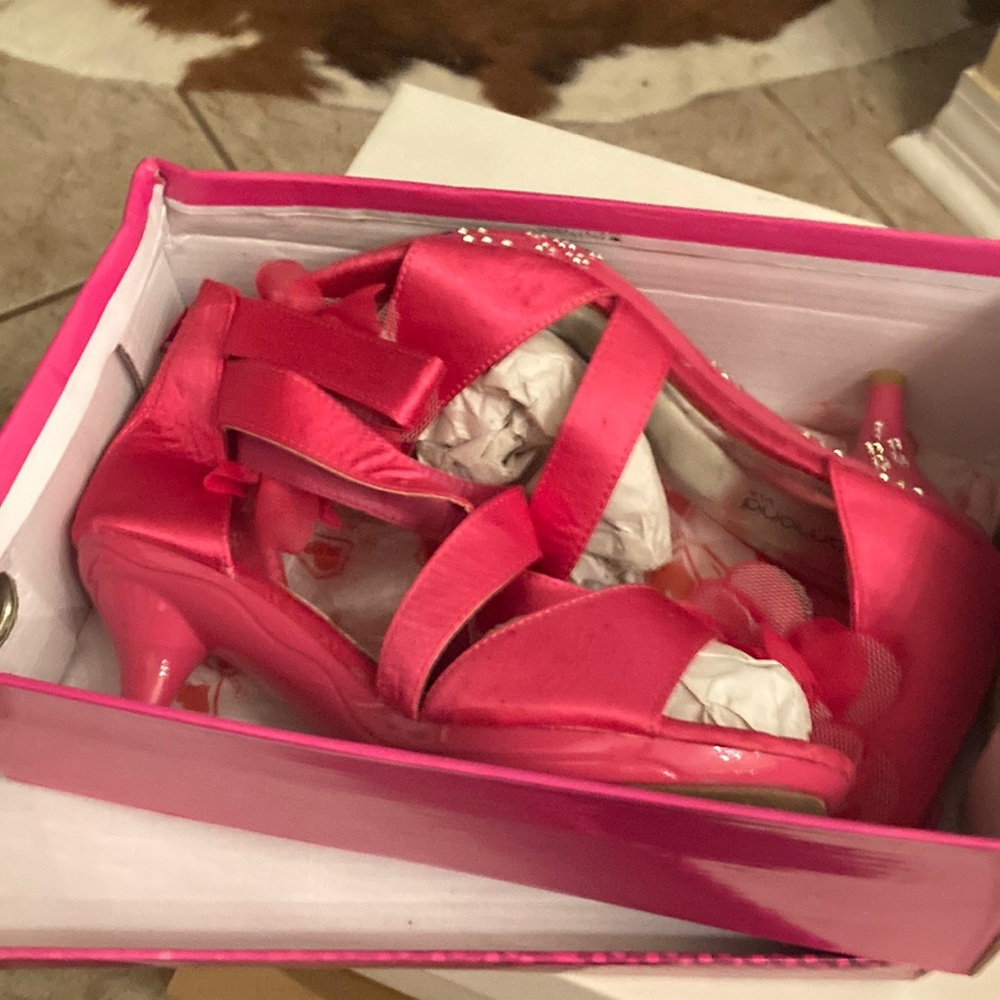 Diamond Hot Pink High Heels